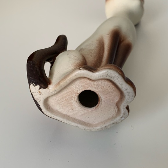Vintage Kitsch Siamese Ceramic Cat Figurine - Picture 7 of 10